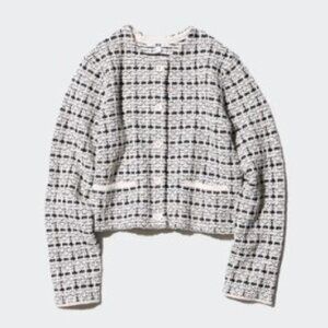 UNIQLO - Knitted Short Off-White Jacket - XS - BNWT